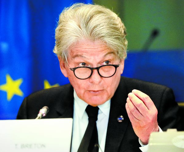 Thierry Breton, clave en la negociación de la Ley de Servicios Digitales. Olivier Hoslet/EFE