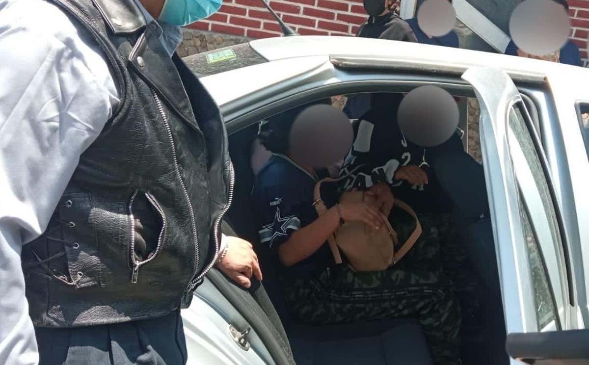 Fueron trasladadas al Ministerio Público junto con sus padres y además recibieron atención médica. (Especial)