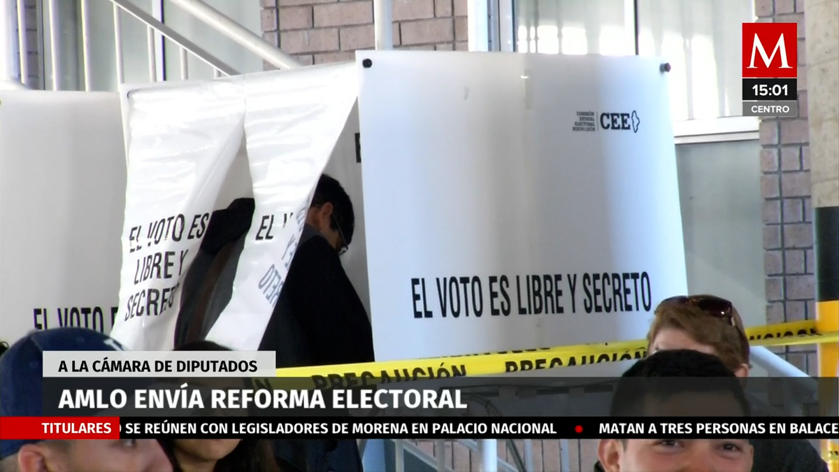 AMLO envía reforma electoral a la Cámara de Diputados