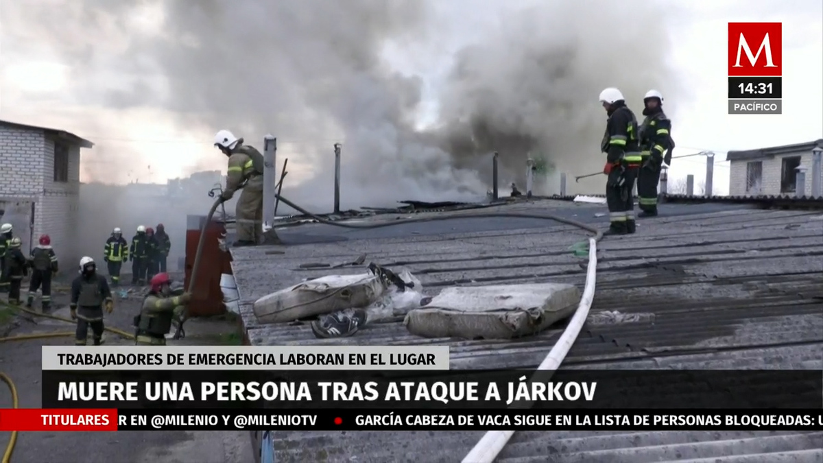 Ataque con misiles deja una persona muerta en Járkov