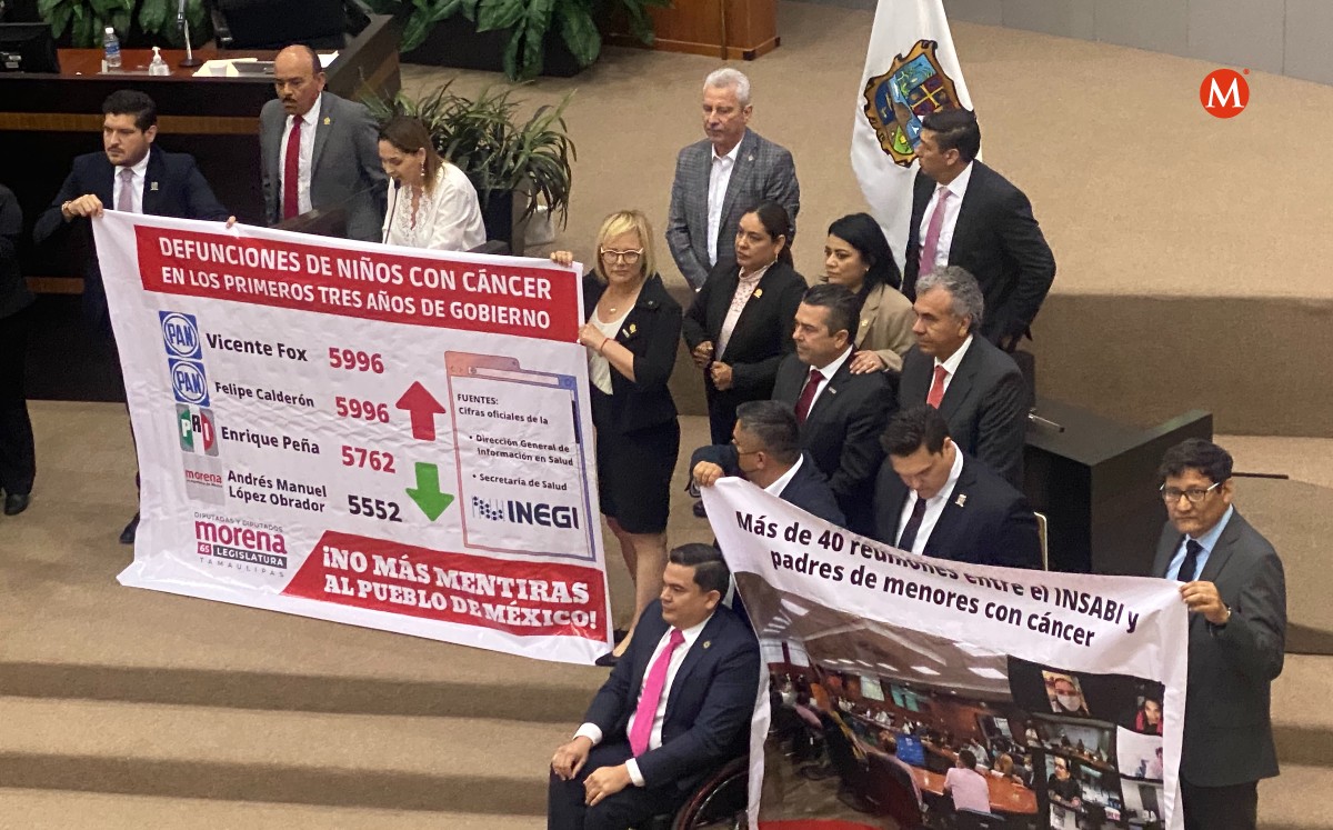 Bancada de Morena en Congreso de Tamaulipas afirma que muertes por cáncer infantil van a la baja. (Antonio Hernández)