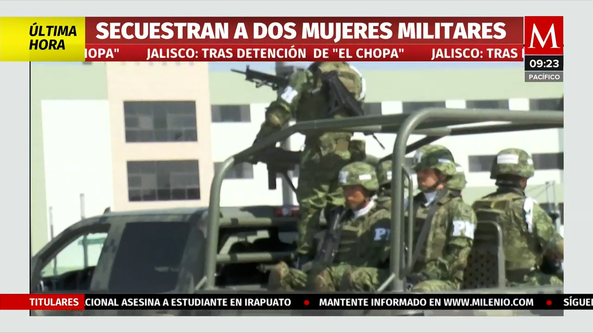 Ejército mexicano confirma el secuestro de dos mujeres miltares