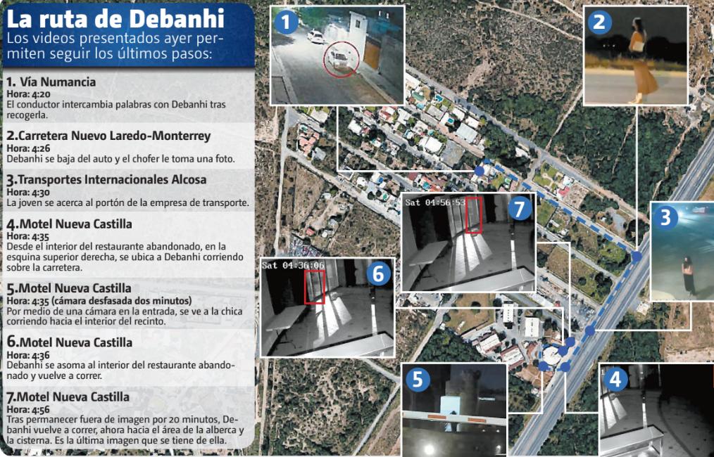La ruta de Debanhi