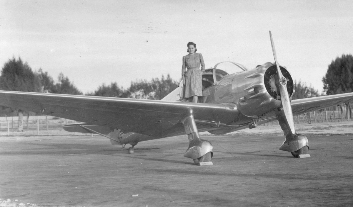 Fue la segunda mujer aviadora en el país, todo un orgullo lagunero. (Archivo Municipal)