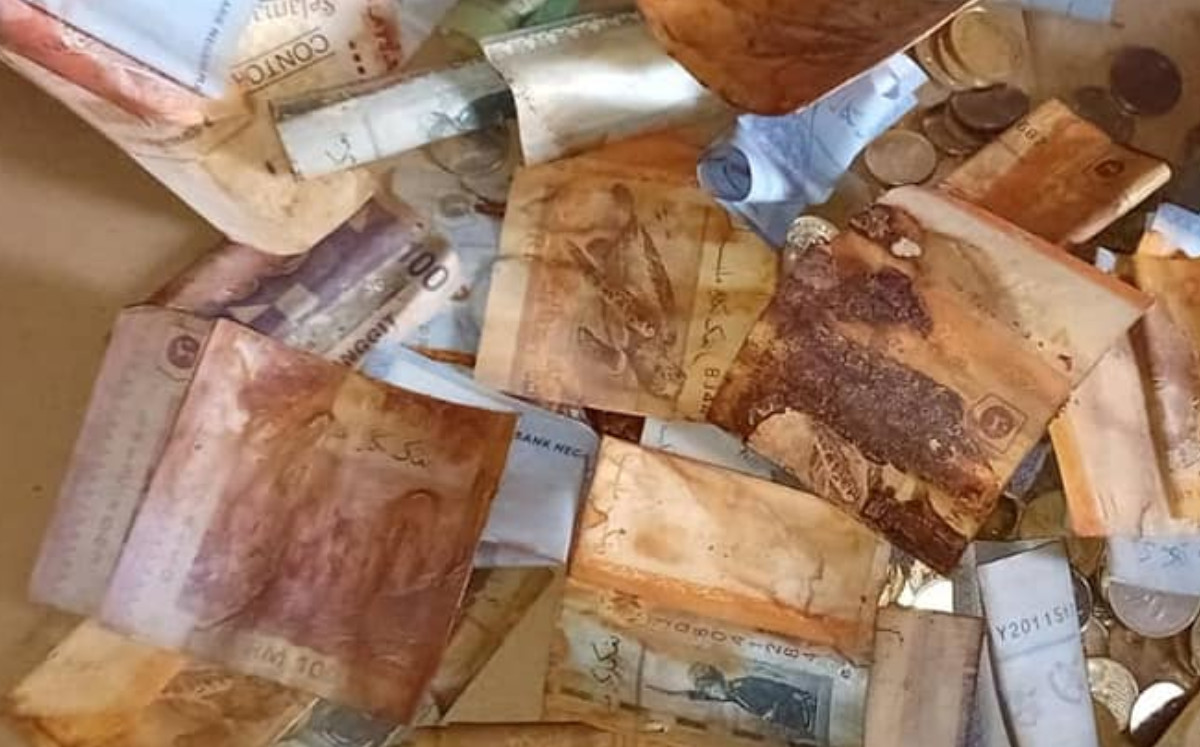 Pierde sus ahorros por guardarlos en casa; se le echaron a perder |ESPECIAL