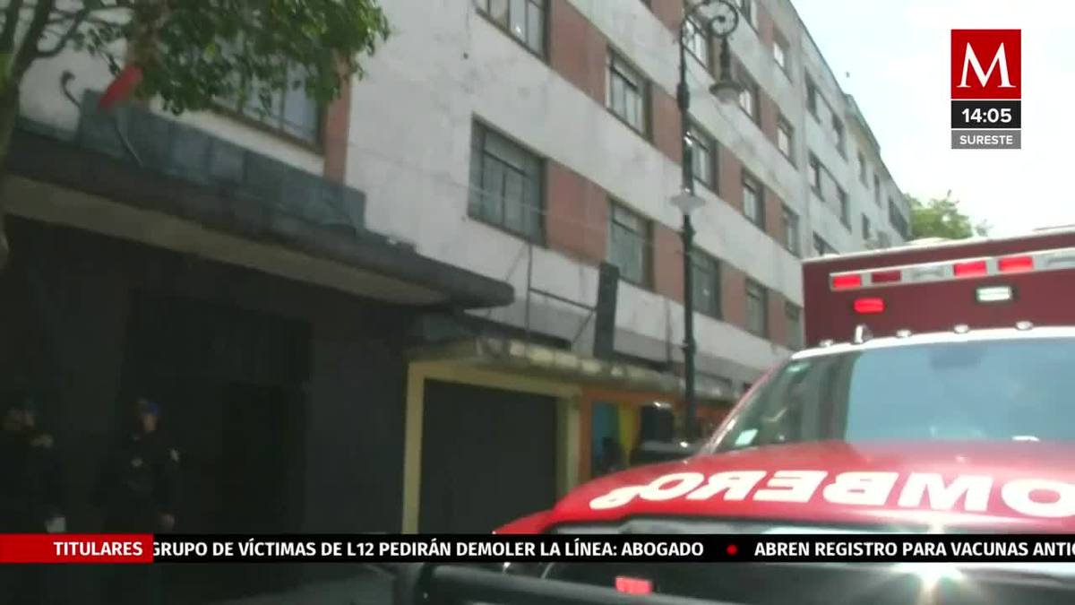 Se registra incendio en un edificio de alcaldía Cuauhtémoc