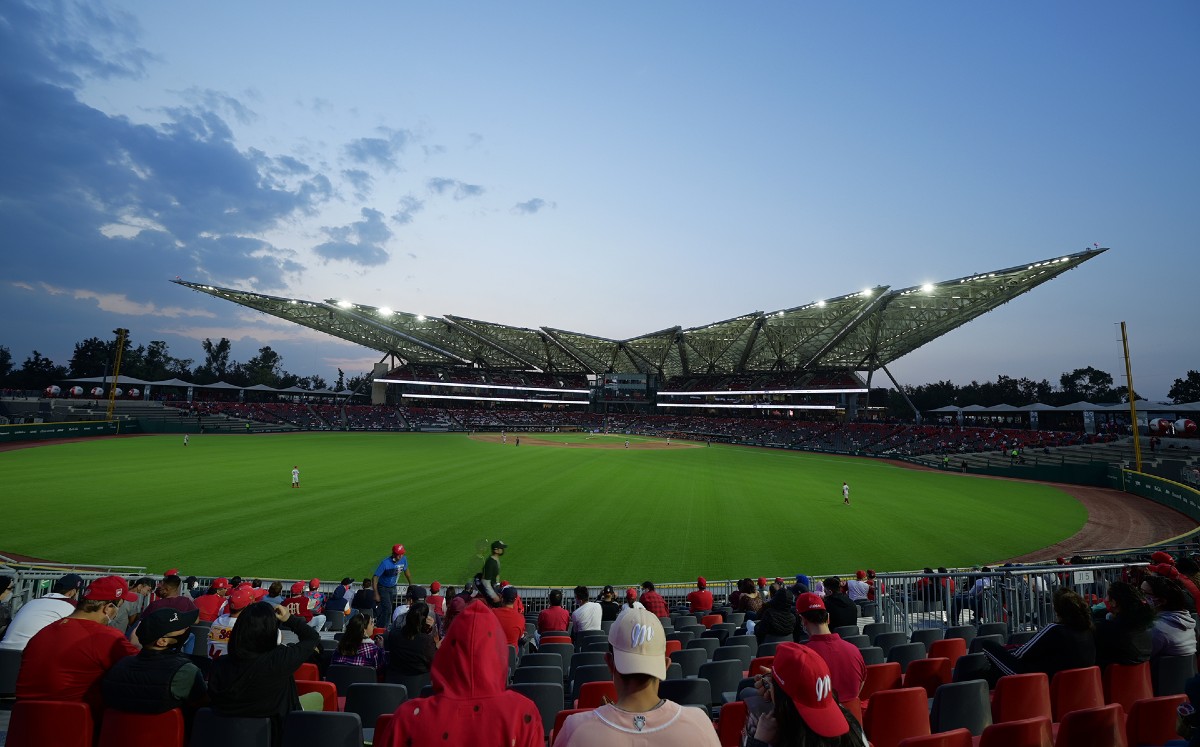 Serie de Diablos Rojos y Tigres en LMB cambia sede al Estadio Alfredo Harp Helú (Twitter: @HarpEstadio)