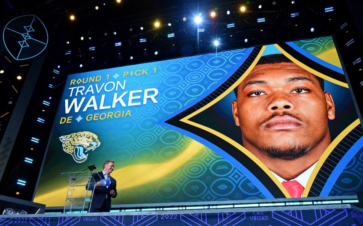 Travon Walker, primer seleccionado en el Draft 2022 de la NFL (Reuters)