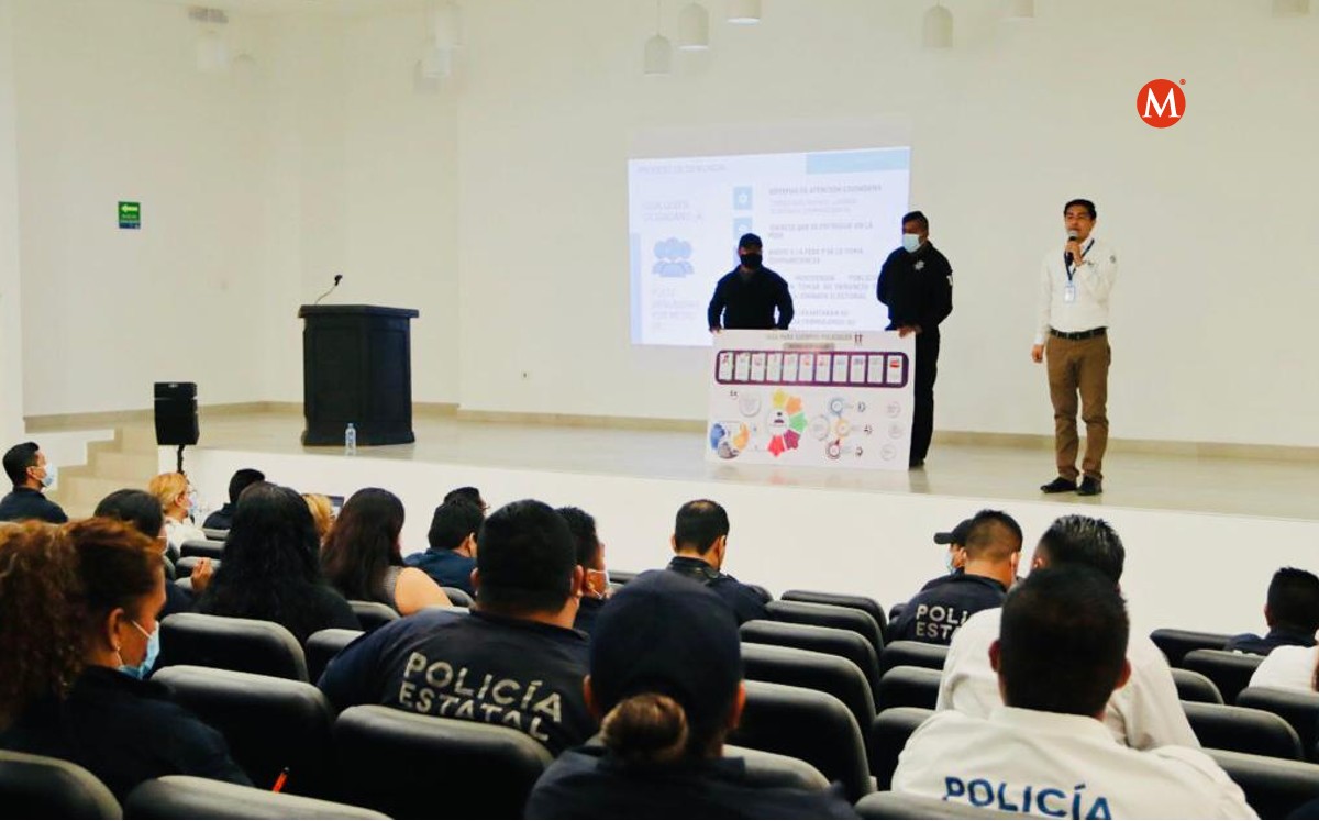 Dan capacitación a policías de Tamaulipas en delitos electorales. (Especial)