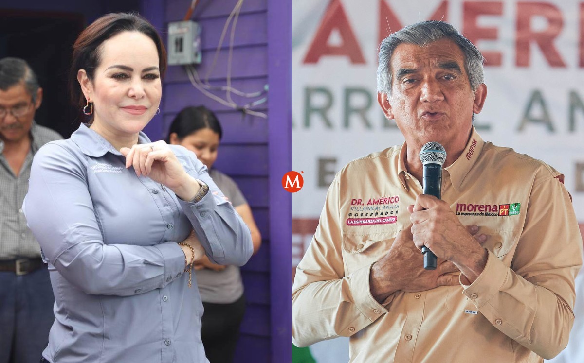 Carmen Lilia Canturosas y Américo Villarreal. (Especial)
