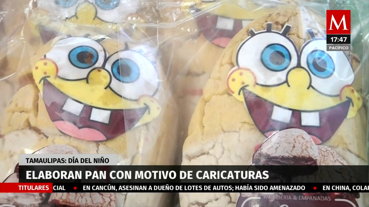 Por día del niño, elaboran pan inspirado en caricaturas; Tamaulipas