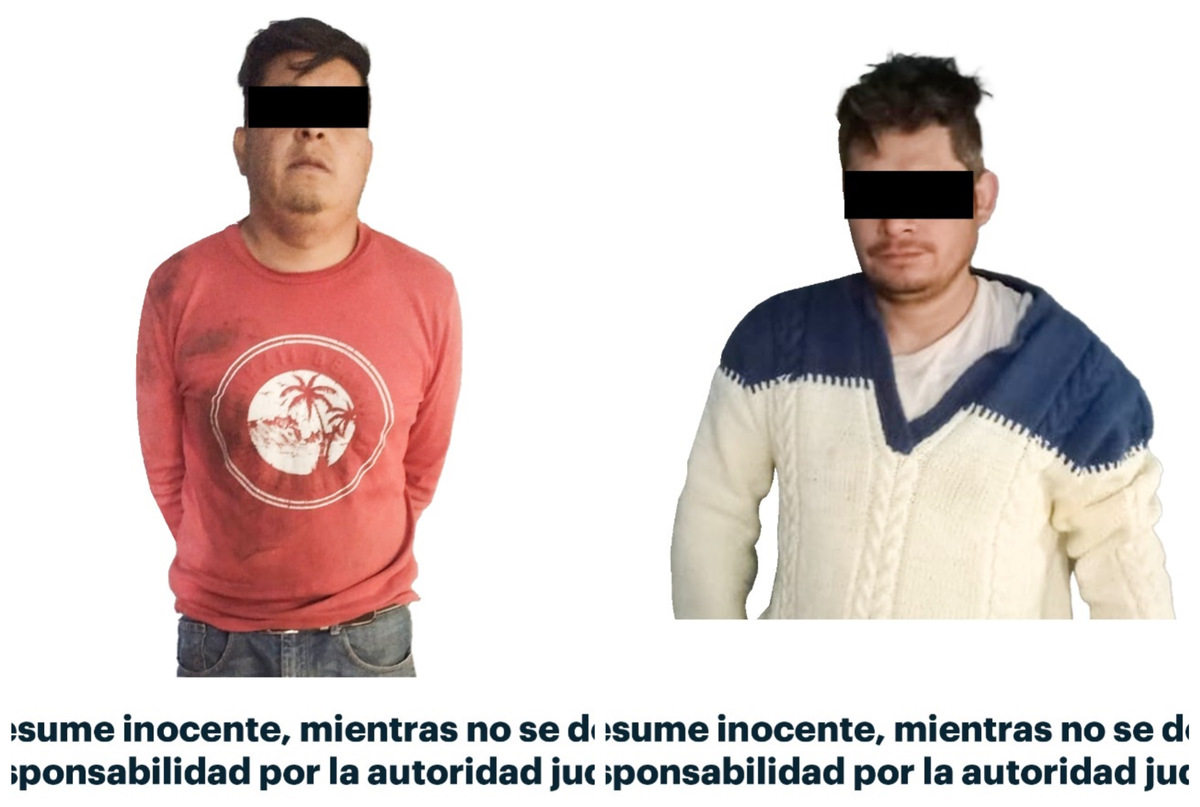 Dos personas detenidas por presunta violencia contra mujeres. (Cortesía)