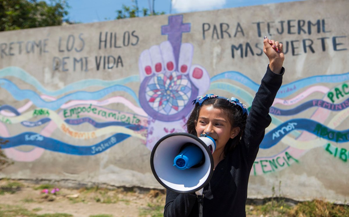 Renata Juárez, niña feminista en Puebla | Andrés Lobato
