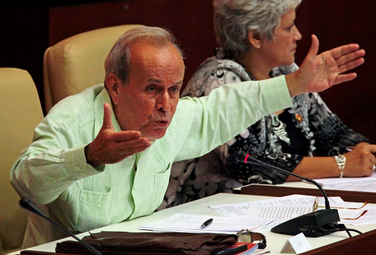 Ricardo Alarcón, político y diplomático cubano durante el gobierno de Fidel Castro. (Reuters)