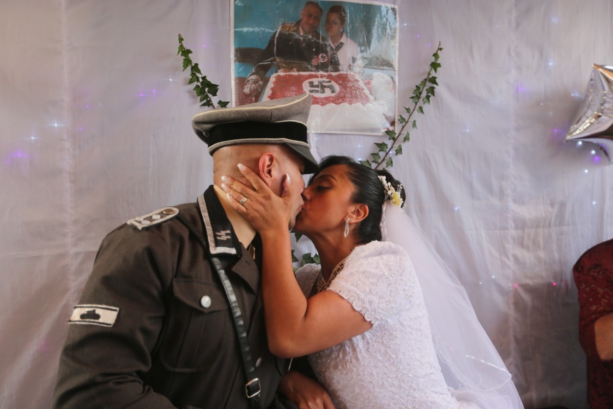 Boda con temática Nazi en Tlaxcala. (Foto: Jorge Carballo)
