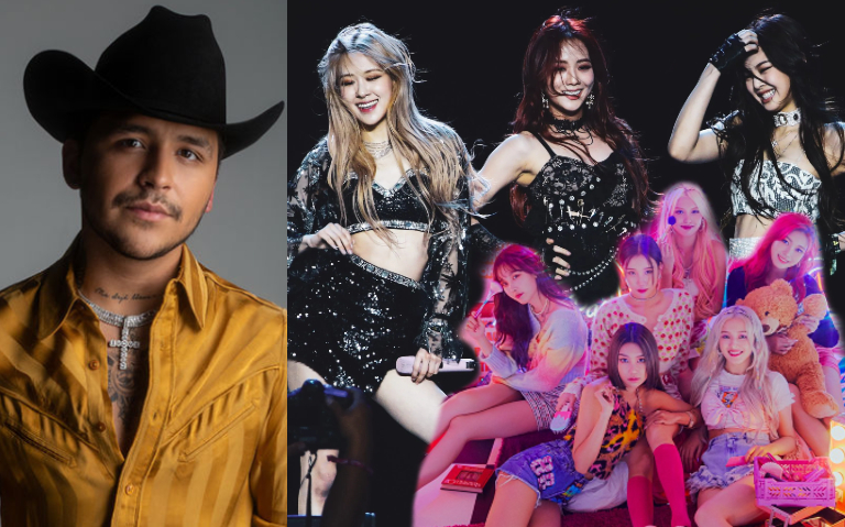 Christian Nodal confirma colaboración con BLACKPINK y MOMOLAND