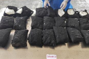 La droga asegurada fue puesta a disposición de la FGR.