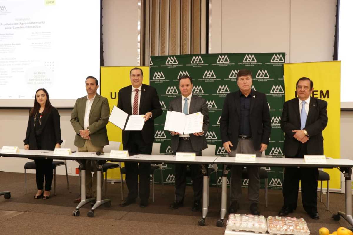 UDEM y el Consejo Agropecuario firmaron un convenio de colaboración. Foto: Raúl Palacios