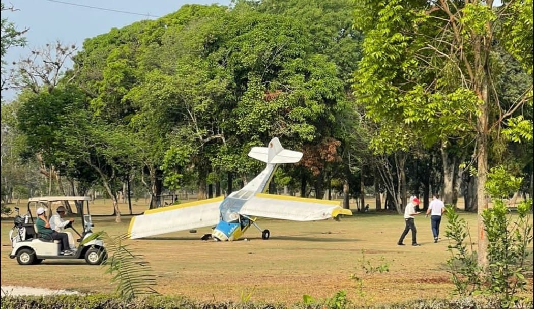 El accidente de la avioneta no dejó lesionados. | Especial