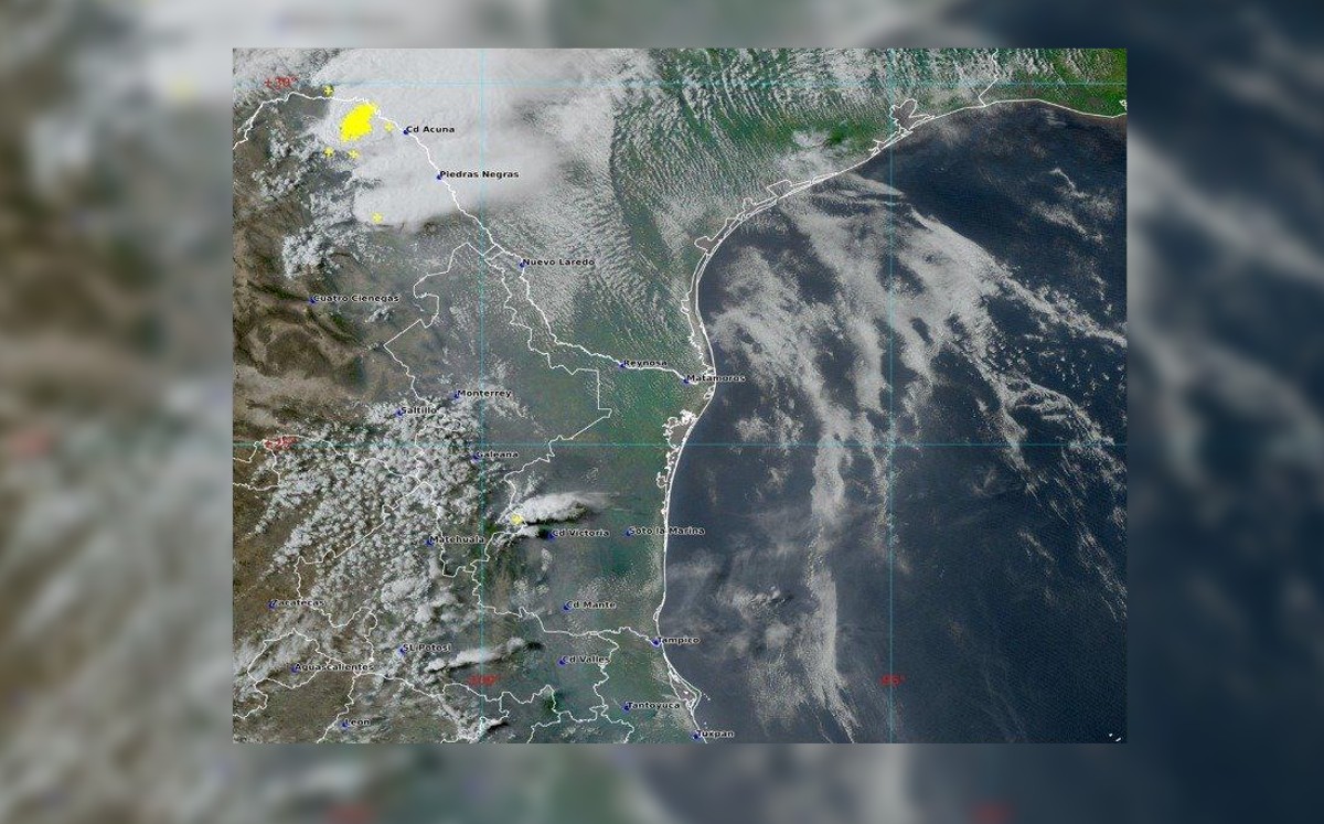 Emiten alerta por posible tornado en Acuña, Coahuila. (Especial)