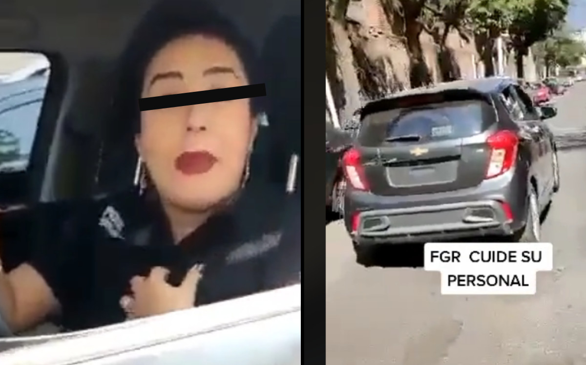 Mujer choca contra repartidor; lo amenaza y asegura trabaja para la FGR | ESPECIAL