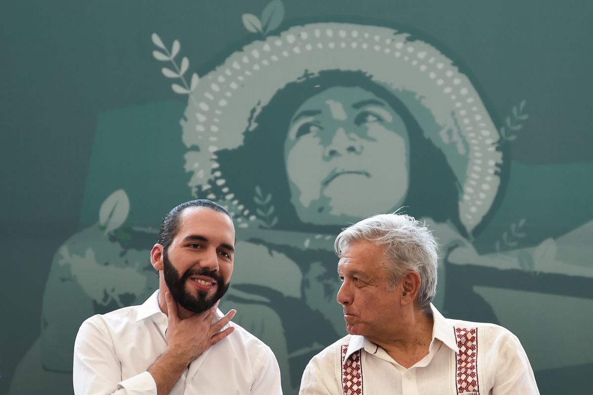 Nayib Buleke y AMLO | AFP