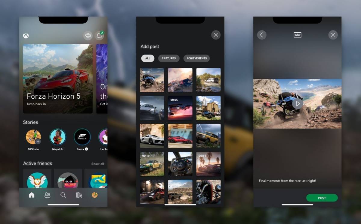 Ahora puedes compartir historias desde la app de Xbox (DPA).
