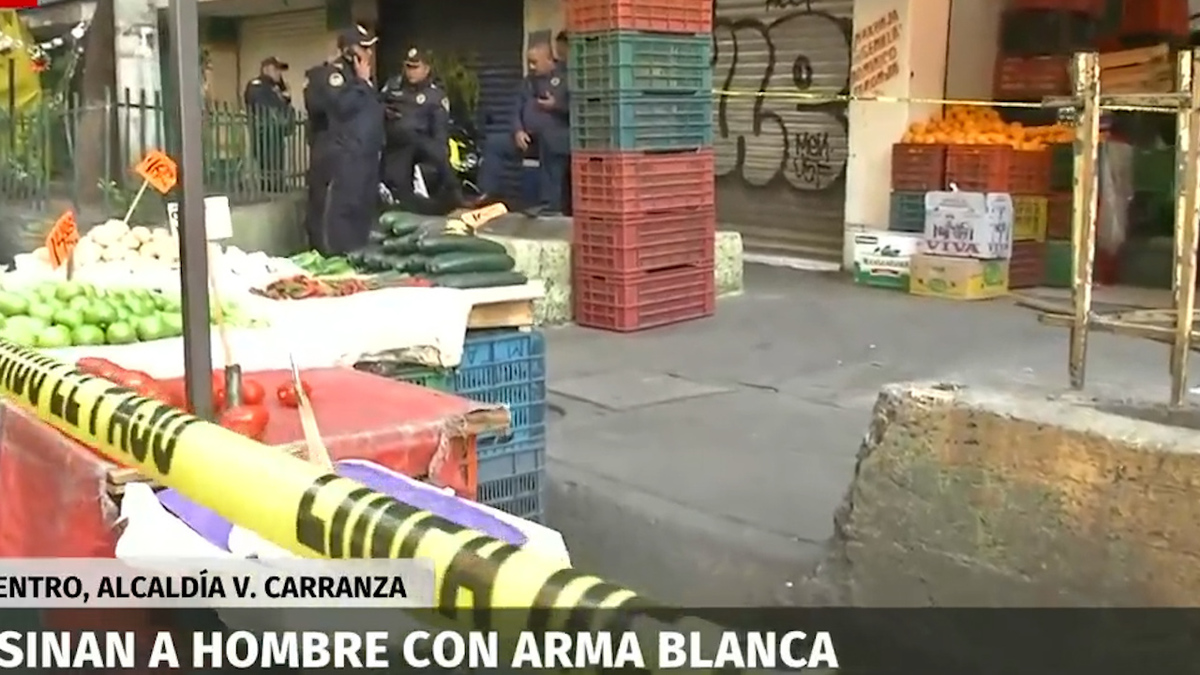 CDMX: Asesinan con arma blanca a hombre en la Merced, alcaldía Venustiano Carranza
