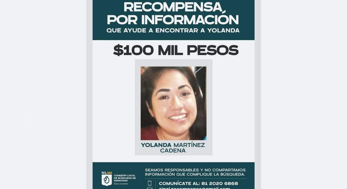 Yolanda Martínez desapareció el pasado 31 de marzo en San Nicolás. Foto: Especial