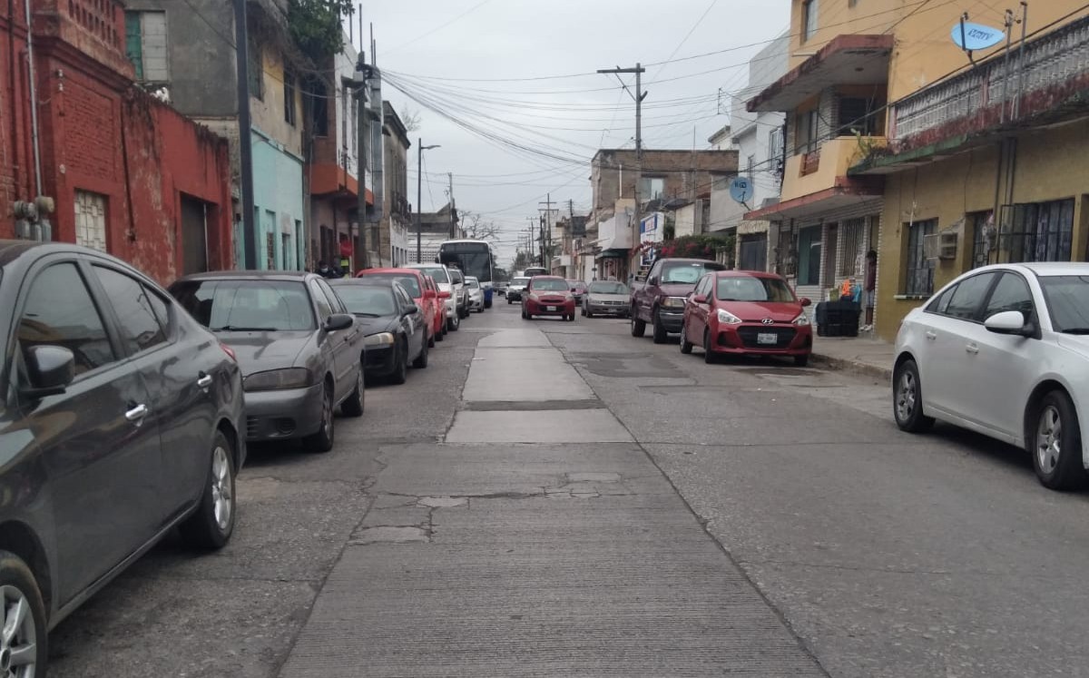 Cerrarán calle del centro de Tampico por trabajos de pavimentación