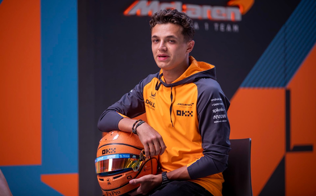 Lando Norris lucirá peculiar casco inspirado en balón de basquetbol en el GP de Miami (EFE)