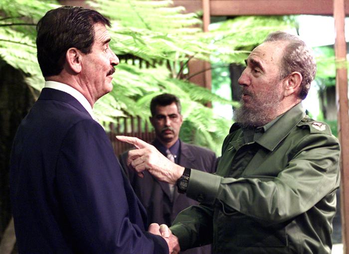 Vicente Fox y Fidel Castro. (AP)