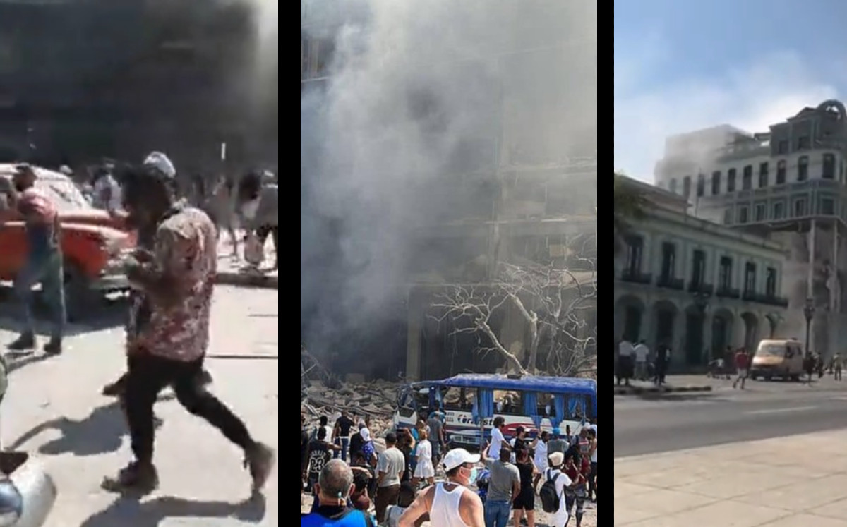 Así se vio la explosión en el Hotel Saratoga en La Habana, Cuba | ESPECIAL