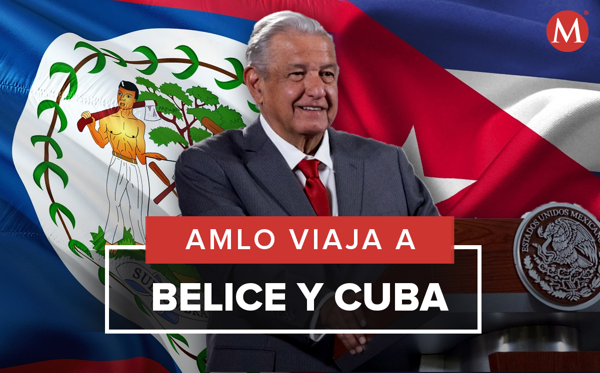 AMLO visita Belice en tercer día de gira por Centroamérica y el Caribe | Diseño: Margarita Salmorán