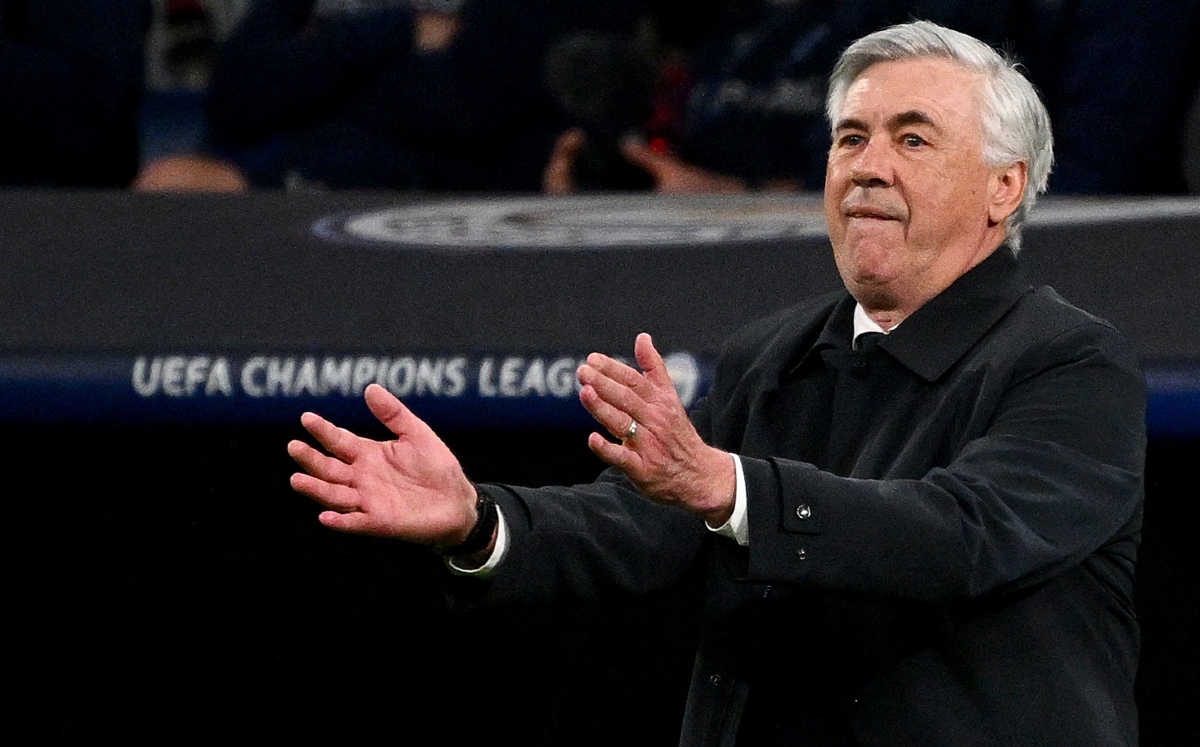 Carlo Ancelotti respetará la decisión del Atlético de Madrid sobre el pasillo (AFP)