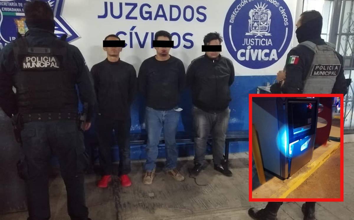 Detienen a tres en Irapuato por intento de robo.-