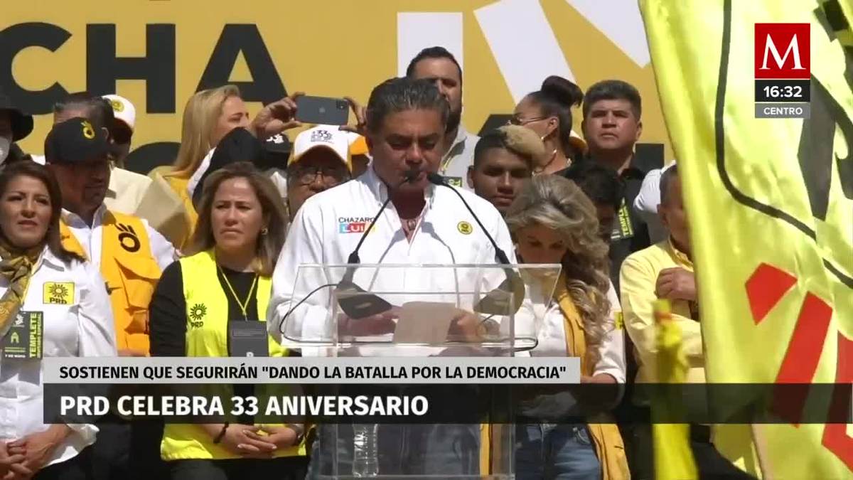 En CdMx, PRD celebró su 33 aniversario