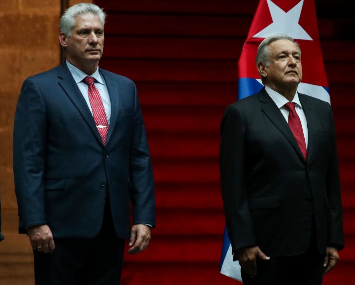 Presidente de Cuba, Díaz-Canell y el presidente de México, López Obrador | Cuartoscuro