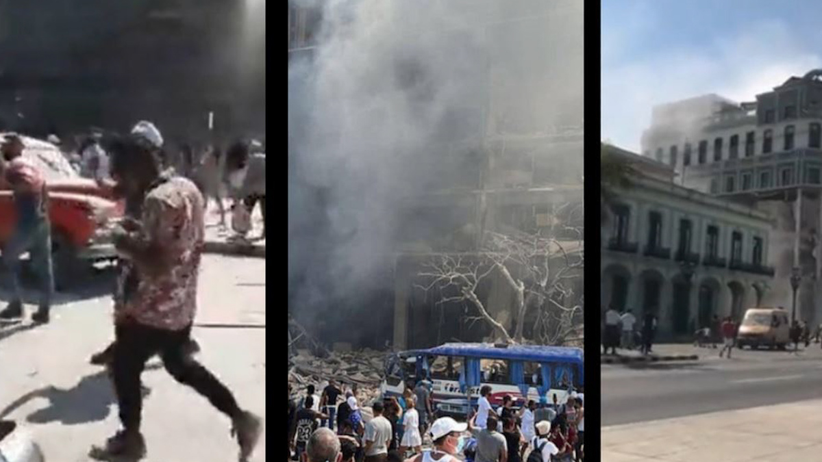 Así se vio la explosión en el hotel Saratoga en La Habana, Cuba; habitantes comparten videos