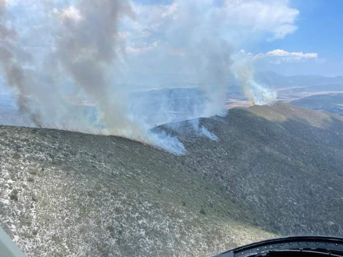 Incendio forestal en Coahuila. (Especial)