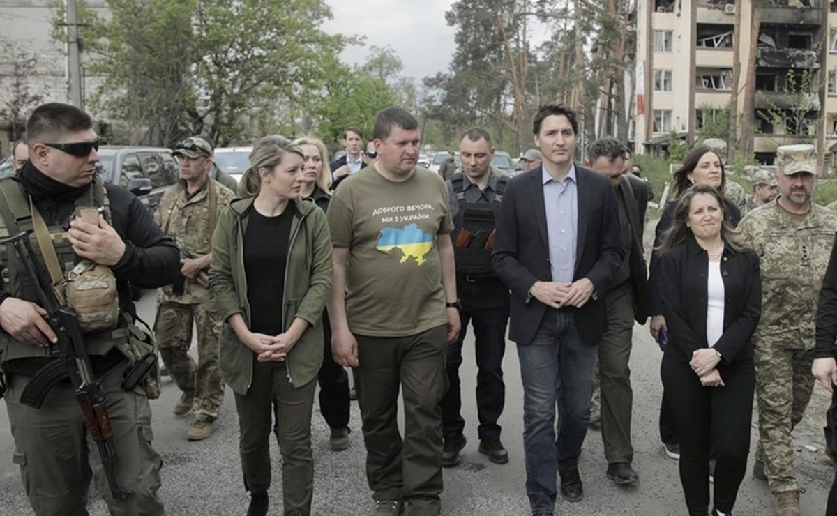 Justin Trudeau en Ucrania. | EFE/Ukrinform/ Evgen Lubimov