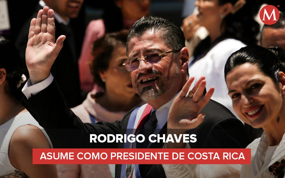 Rodrigo Chaves y Signe Zeicate. | Foto: AFP; Diseño: Mauricio Ledesma