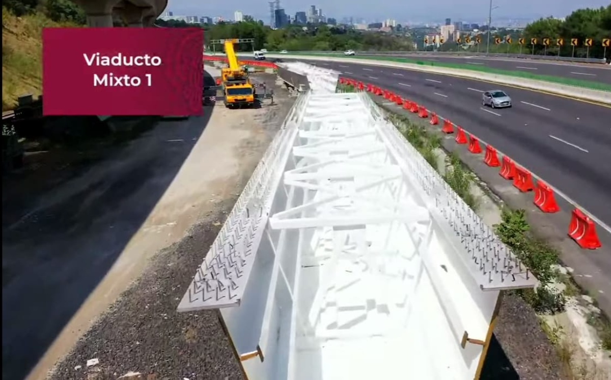 Avances de la construcción del Tren Interurbano México-Toluca al 9 de mayo de 2022. Foto: ESPECIAL