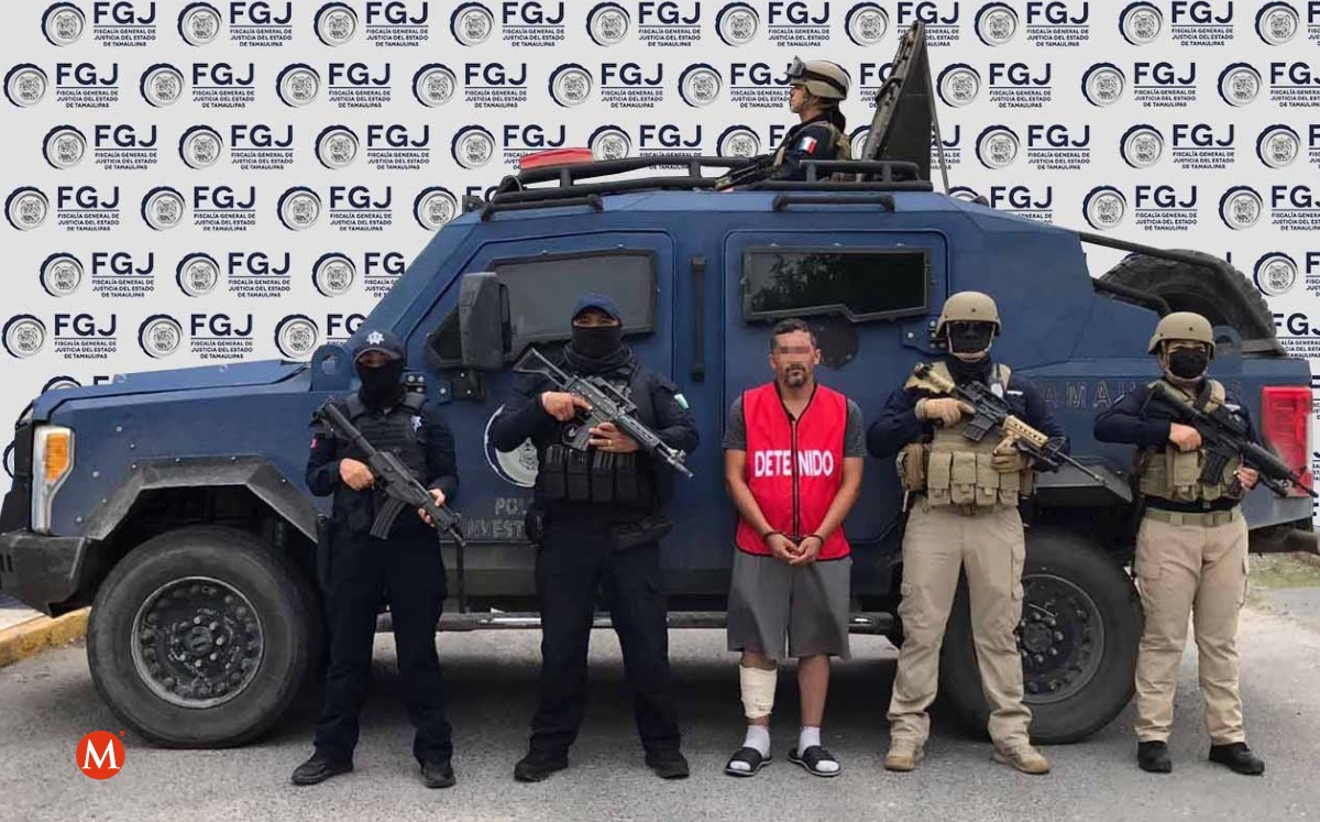 Detienen a hombre por presunto homicidio de policía de Tamaulipas. (Especial)
