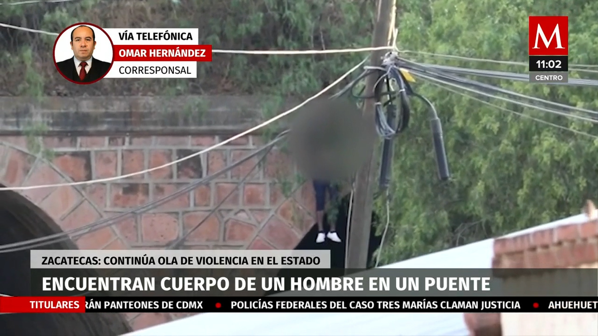 En Zacatecas, encuentran un cuerpo en un puente