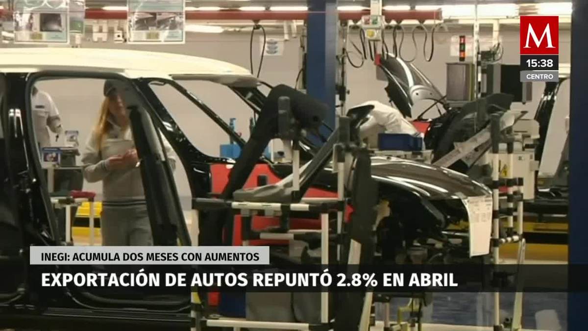 "Exportación de autos repuntó 2.8% en abril, dos meses con aumentos"