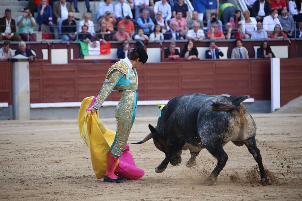 El novillero lagunero Arturo Gilio sufrió una aparatosa cornada. (Especial)