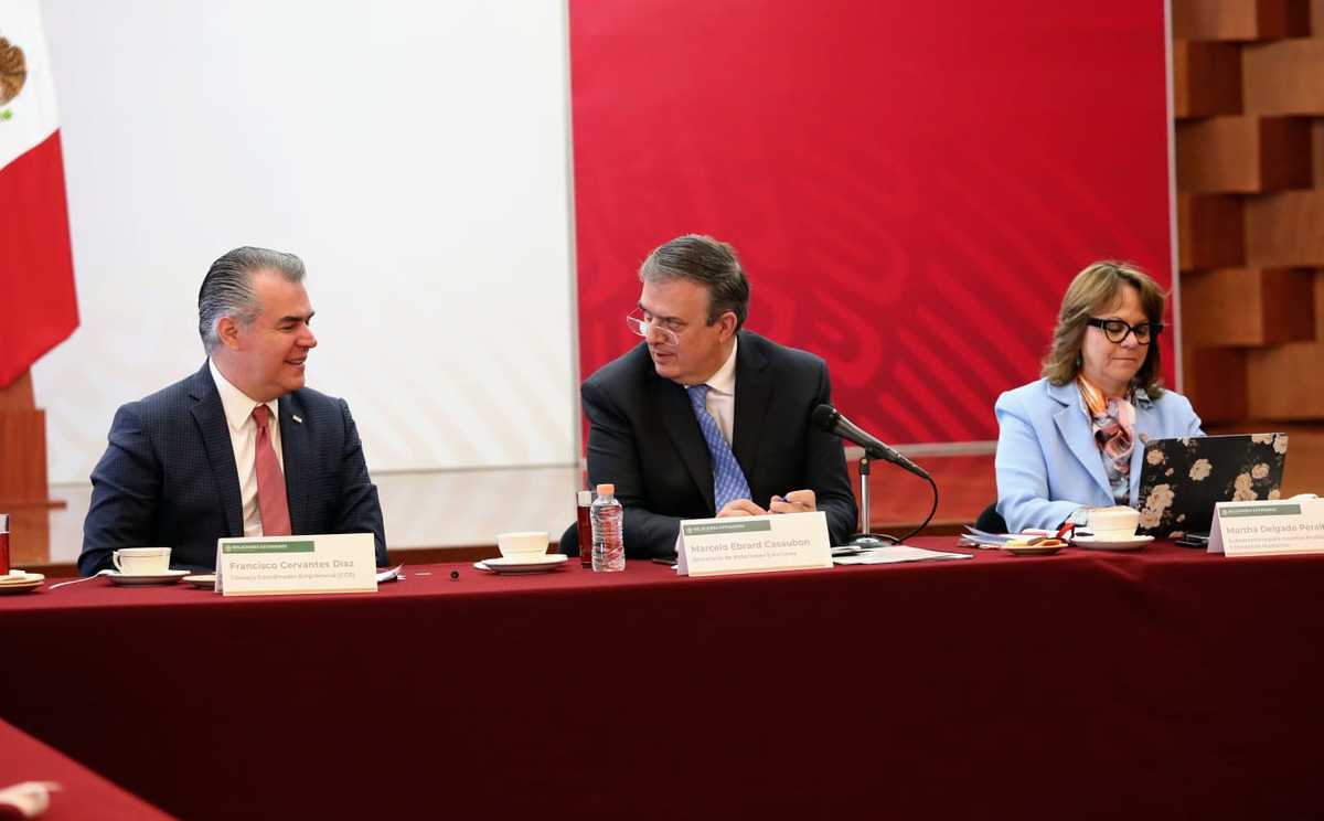 CCE y Ebrard hablan sobre migración e inspecciones a transportes de mercancías.