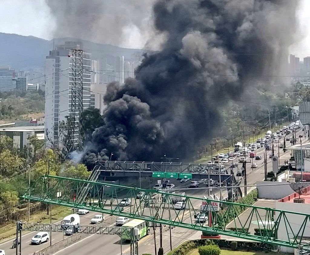 Incendio en Santa Fe. (Jorge Becerril)