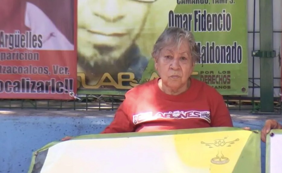 Juana María tiene 12 años buscando a su hijo desaparecido en Guadalupe. Foto: Especial.